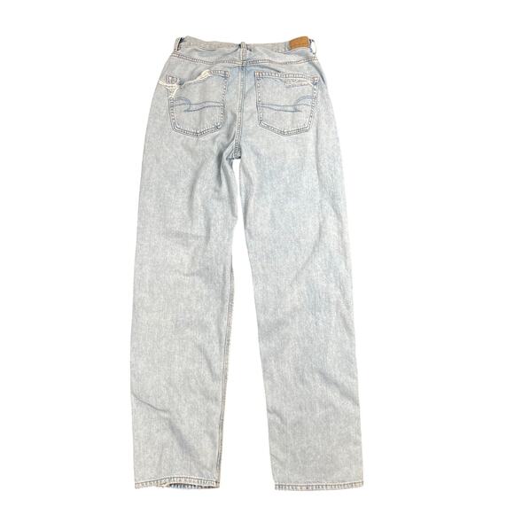 American Eagle Women 6 Highest Rise Baggy Destroyed Thrashed Grunge Stretch Y2K - Picture 7 of 7